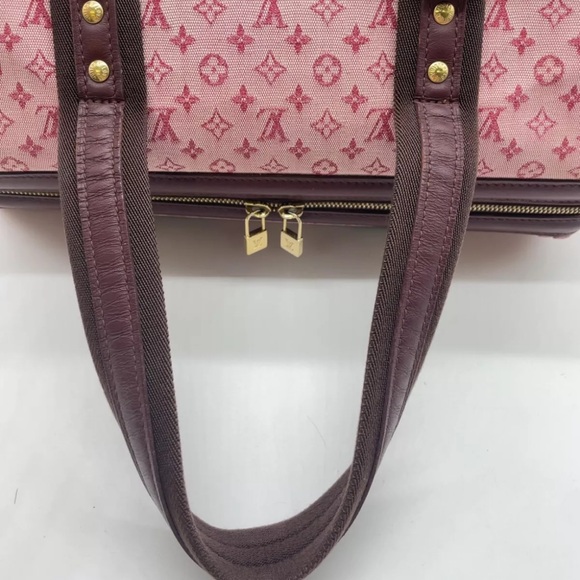 Auth Louis Vuitton Monogram Mini  Red Josephine GM M92311 Hand Bag NS090811 - Picture 13 of 16